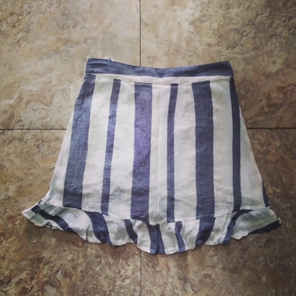 Vintage Havana Striped wrap mini skirt, size Small - Picture 6 of 9